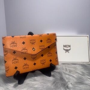 MCM Visetos Logo MonogramClutch Wallet~NIB